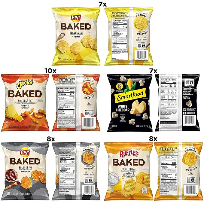 Baked & Popped Mix Variety Pack, (Pack of 40)