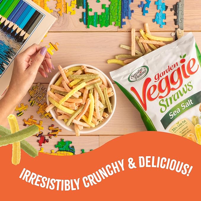 Veggie Straws Multi-Pack, Sea Salt and Zesty Ranch Flavor, Gluten-Free Chips