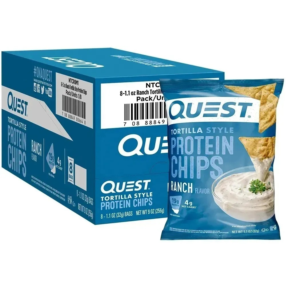 Quest Nutrition Tortilla Chip Cheese Protein Potato Chips Promotional Sale